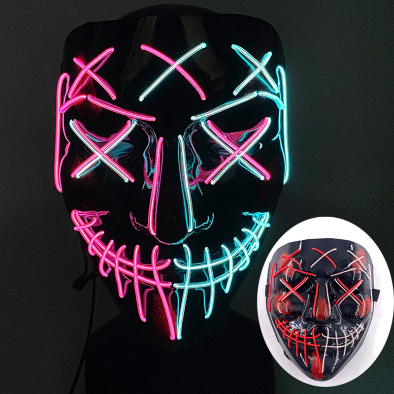 Wireless Rave Mask Dekor Lysande LED
