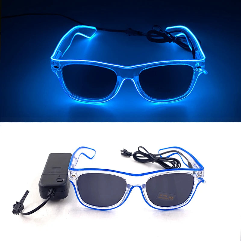Rave Glödande Glasögon Med Neon