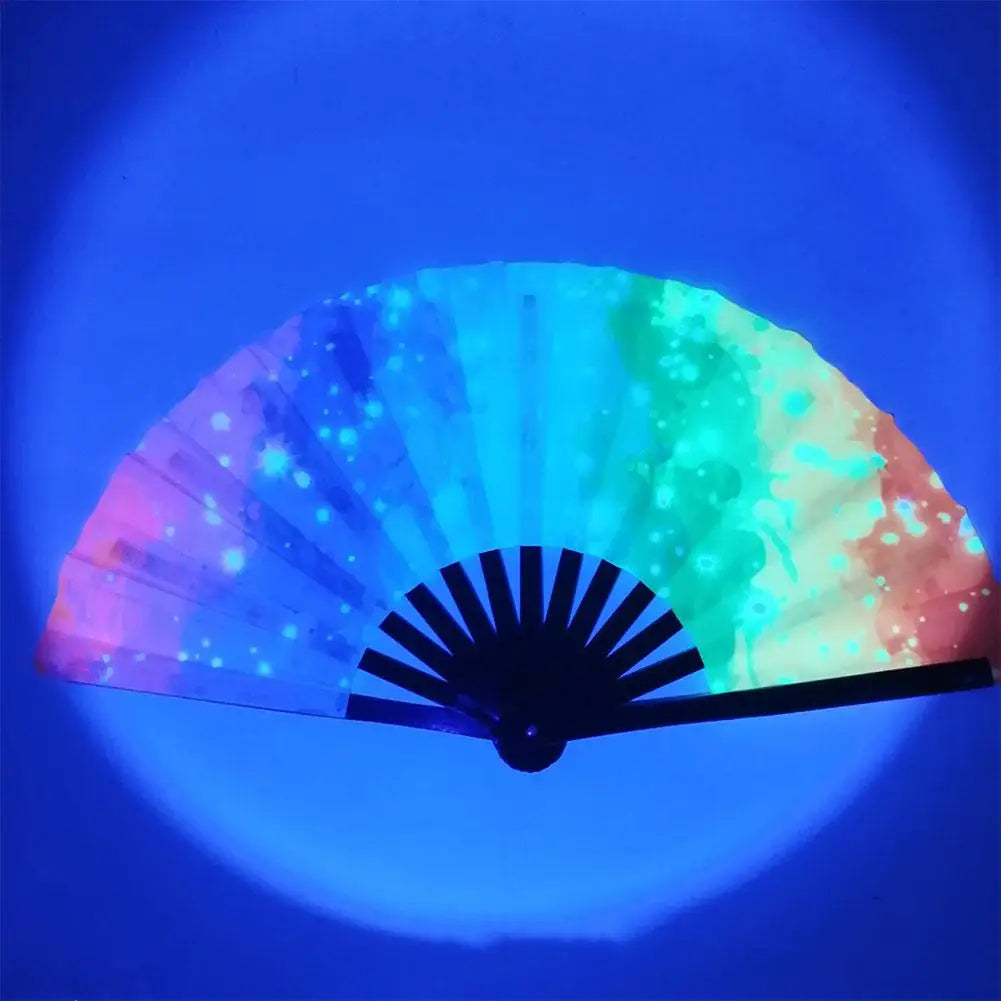 33cm Large Folding Hand Rave Fan Chinease/Japanese Gradient