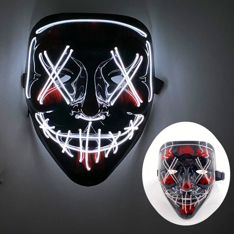 Wireless Rave Mask Dekor Lysande LED
