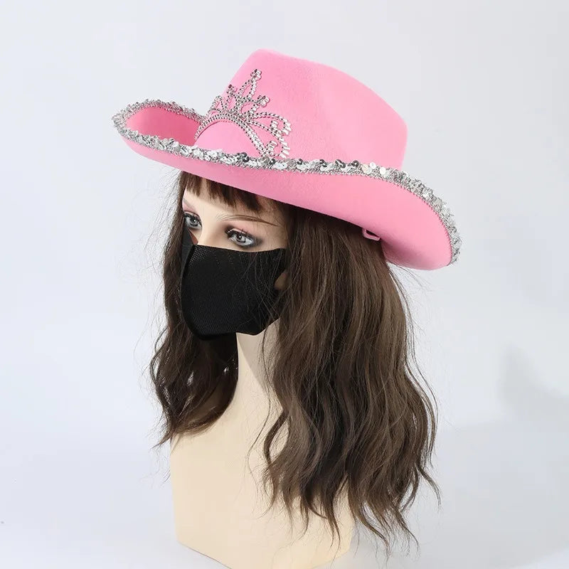 Pink Cowboy Hats for Women Girls