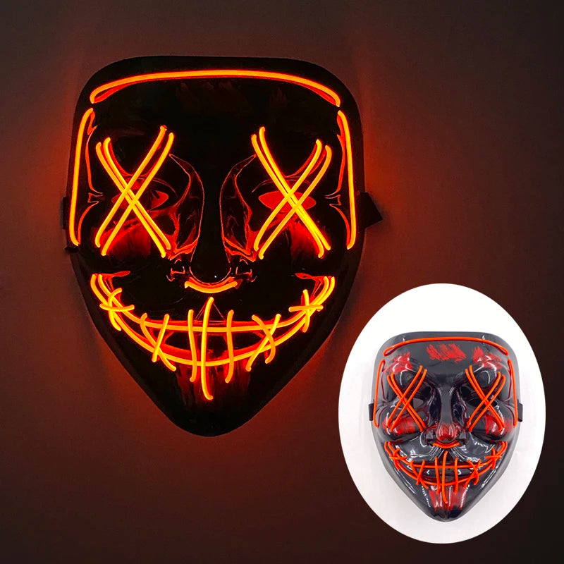 Wireless Rave Mask Dekor Lysande LED