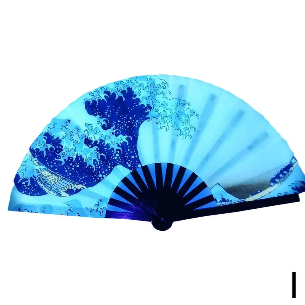 33cm Large Folding Hand Rave Fan Chinease/Japanese Gradient