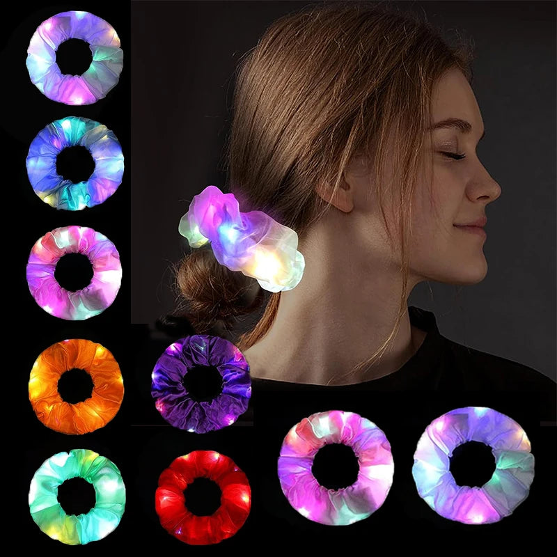 10 st LED självlysande Glödande hårband Girl Light Up