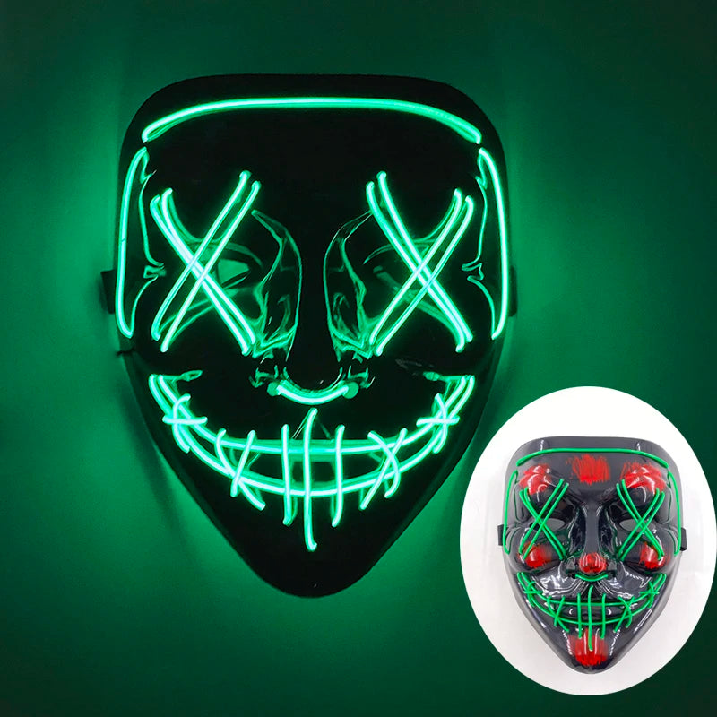 Wireless Rave Mask Dekor Lysande LED