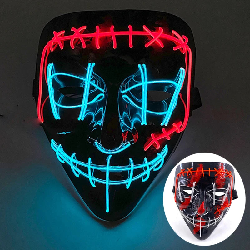 Wireless Rave Mask Dekor Lysande LED