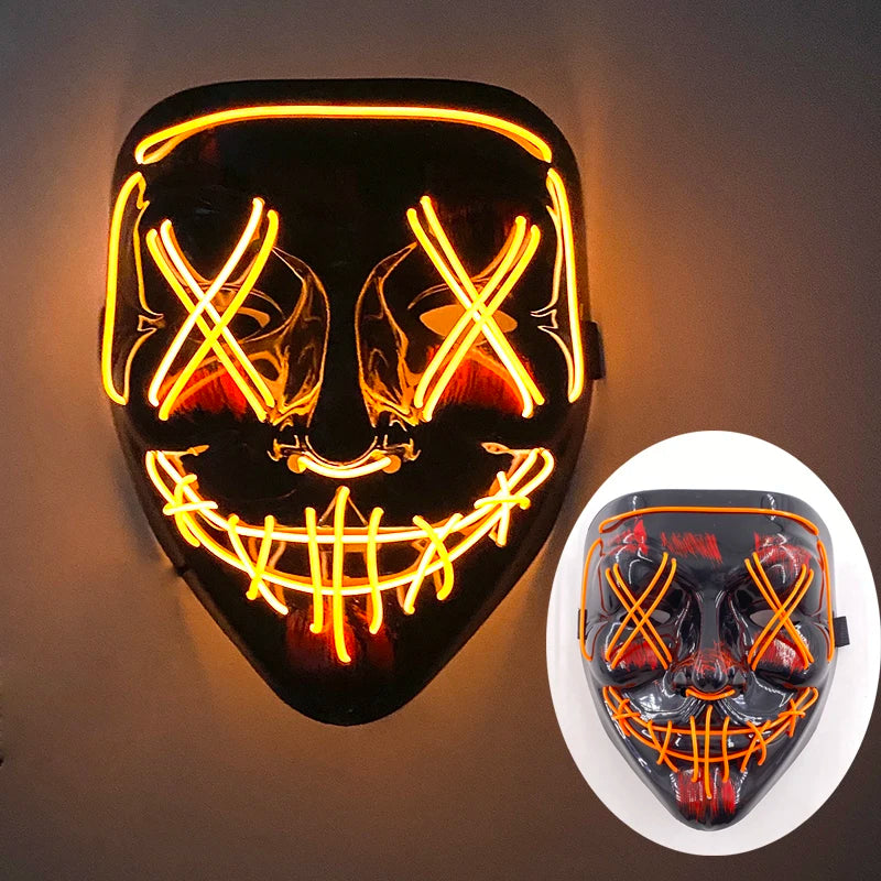 Wireless Rave Mask Dekor Lysande LED