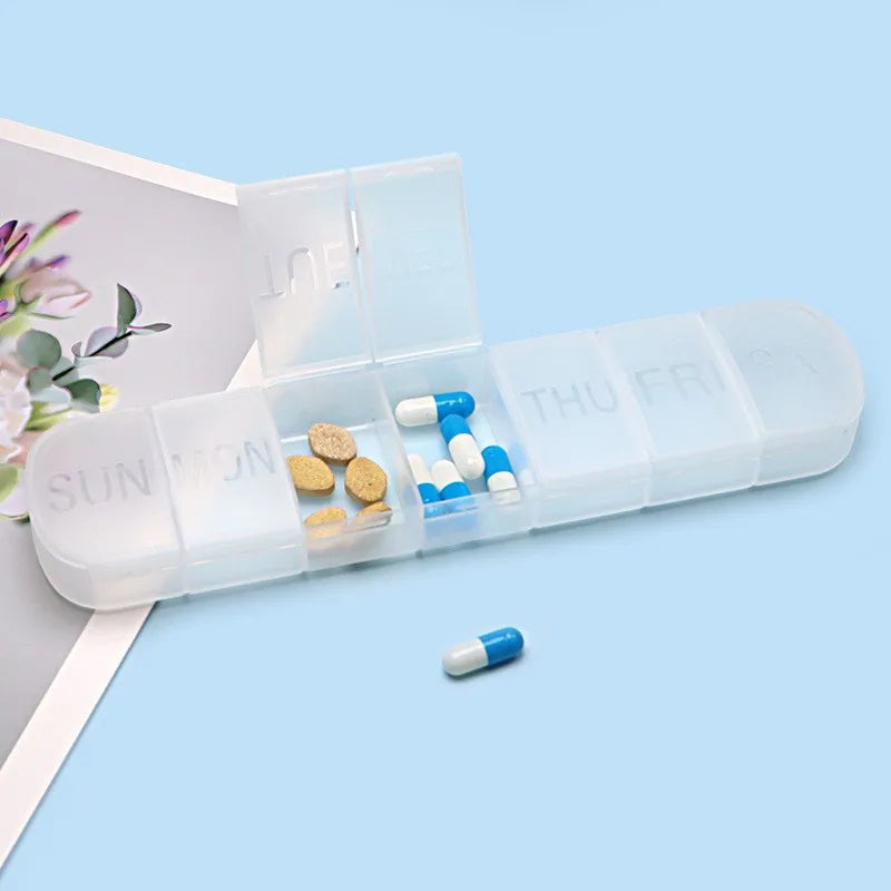 7 dagar per vecka Pillbox Tabletthållare Medicinförvaringsfodral