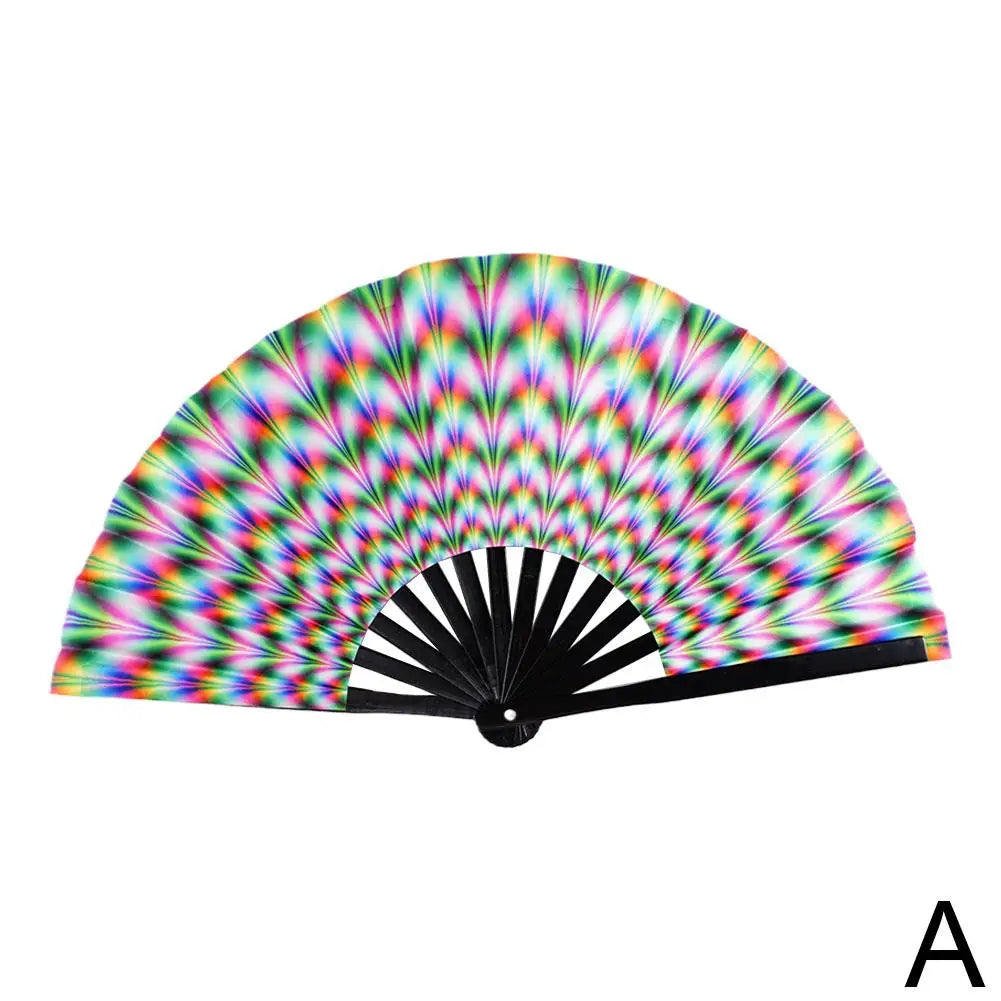 33cm Large Folding Hand Rave Fan Chinease/Japanese Gradient