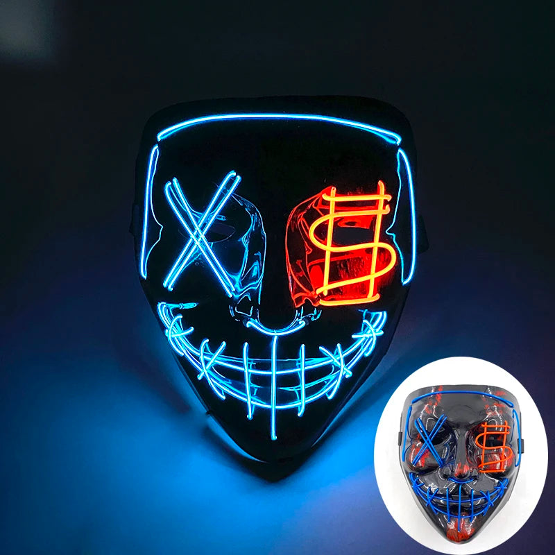 Wireless Rave Mask Dekor Lysande LED