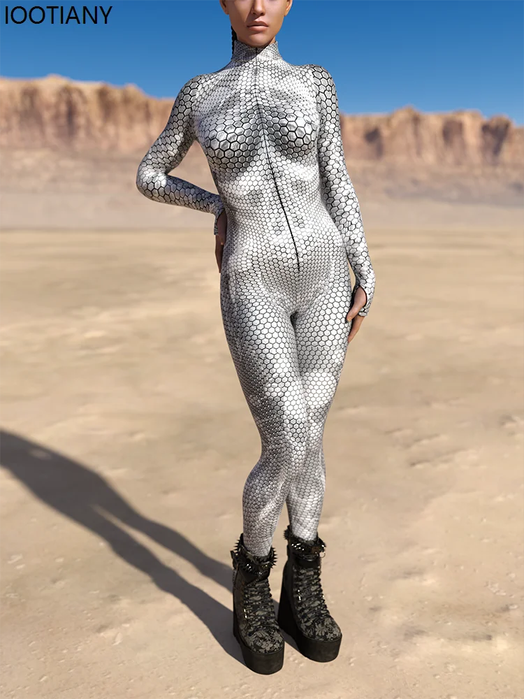 Kvinnor Sexigt ormskinnstryck / RAVE