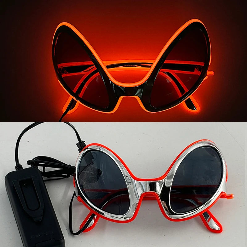Rave Glödande Glasögon Med Neon