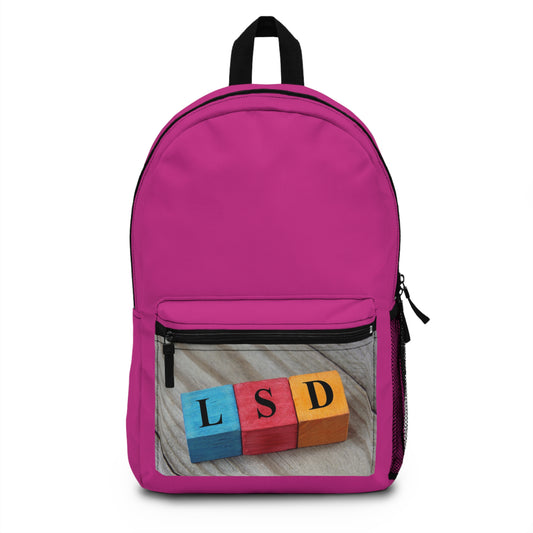 Färgglad LSD Block Design Ryggsäck