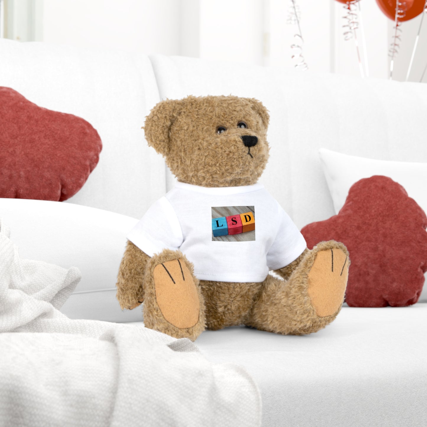 Bedårande LSD plyschleksak med anpassad T-shirt / LSD