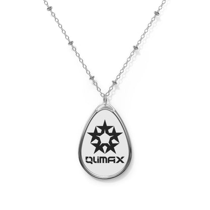 Climax Oval Halsband - Snyggt silverhänge för djärva uttalanden