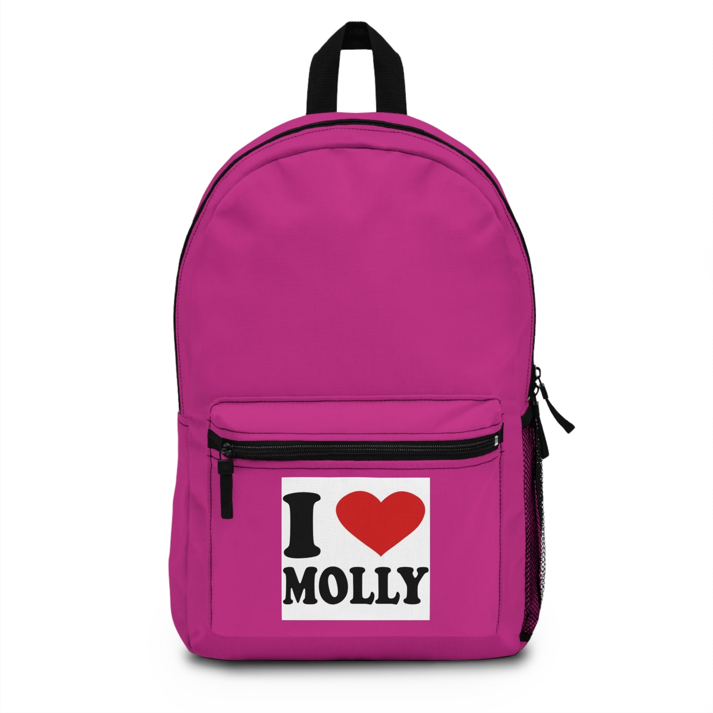 I Love Molly Pink Backpack – Perfekt för skola, resor och presenter