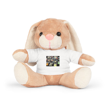 Anpassningsbar plyschleksak med grafisk t-shirt / E