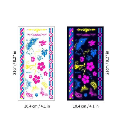 Glow in The Dark Body Tattoo Stickers