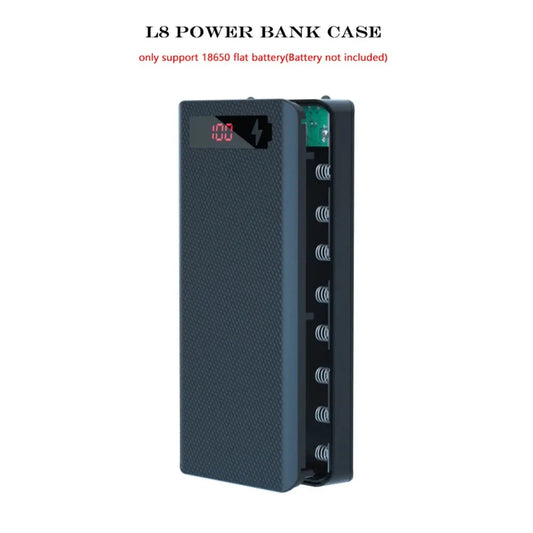 18650 batterihållare DIY-skal Dual USB Type C Charge Powerbank-fodral för iPhone Xiaomi 18650 Batteri Power Bank-fodral Förvaringsbox