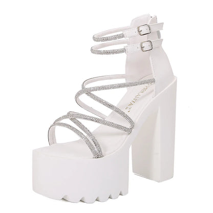 kristall 15 cm hög klack