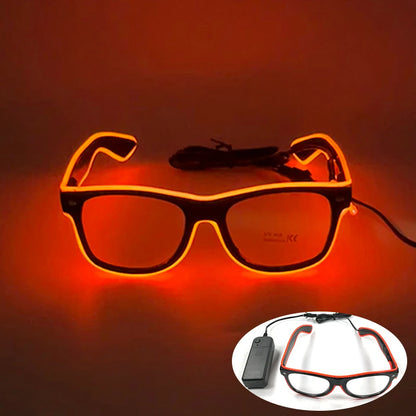 Rave Glödande Glasögon Med Neon