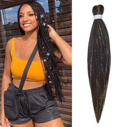 Rave hårförlängningar för tjejer Crazy Hair Day