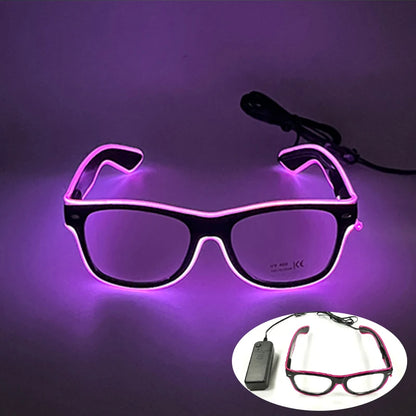 Rave Glödande Glasögon Med Neon