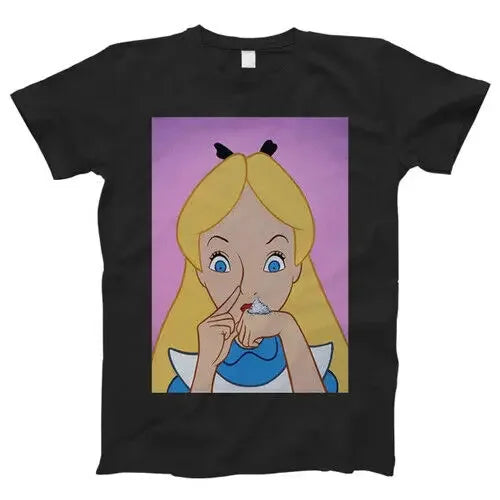 Alice Wonderland Cocain Funny Drug T SHIRT