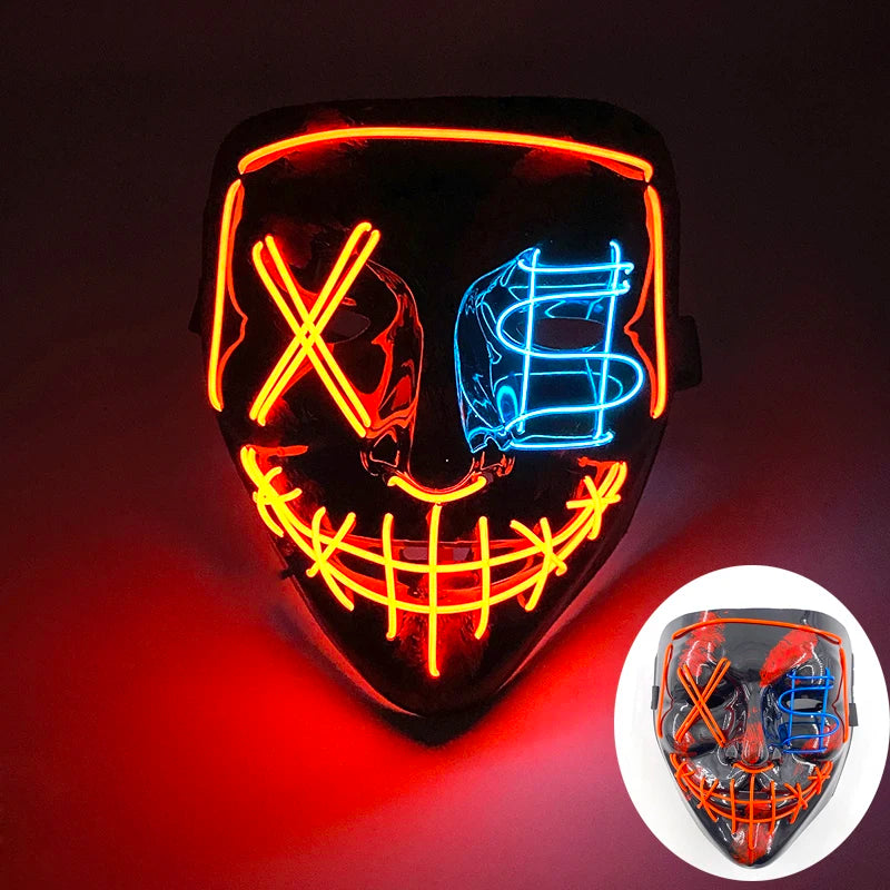 Wireless Rave Mask Dekor Lysande LED