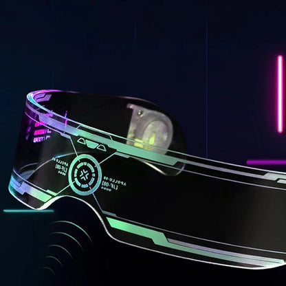 Mode Lysande Dekorativa Glasögon Neon