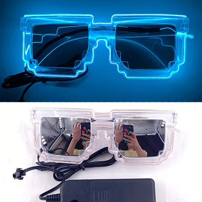 Rave Glödande Glasögon Med Neon