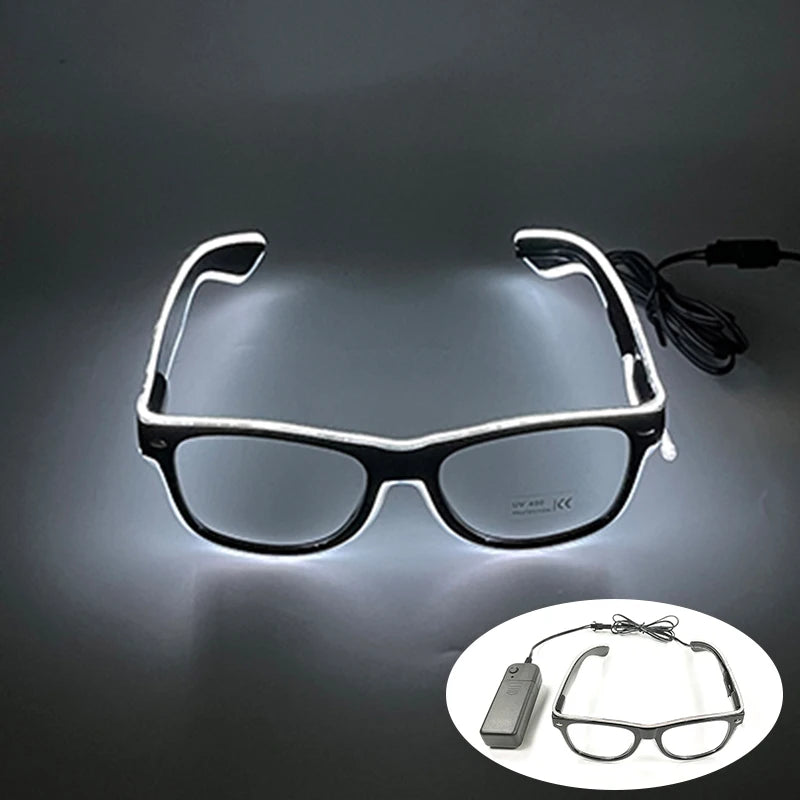 Rave Glödande Glasögon Med Neon