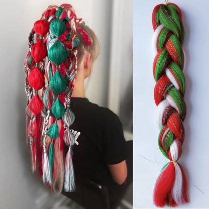 Rave hårförlängningar för tjejer Crazy Hair Day