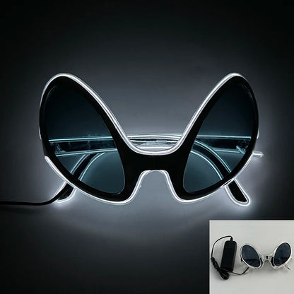 LED-ljusglasögon Glödande självlysande glasögon