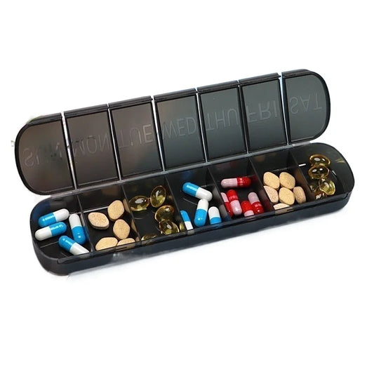 7 dagar per vecka Pillbox Tabletthållare Medicinförvaringsfodral