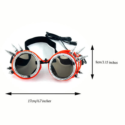 LED Steampunk Glasögon