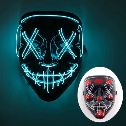 Wireless Rave Mask Dekor Lysande LED
