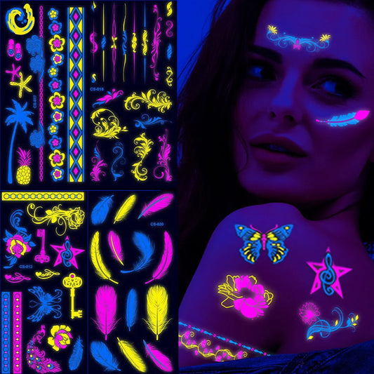 Glow in The Dark Body Tattoo Stickers