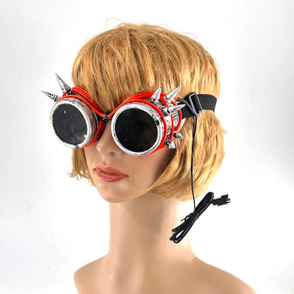 LED Steampunk Glasögon