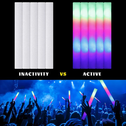 15Pcs LED Glow Sticks Bulk