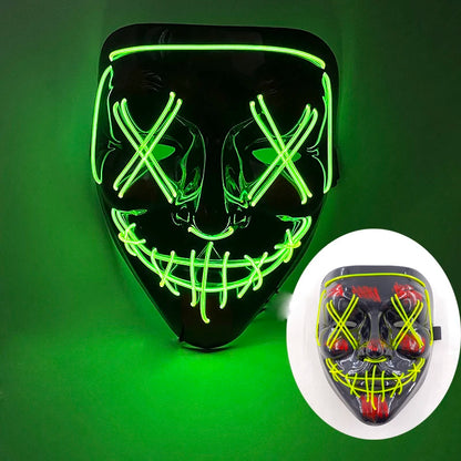 Wireless Rave Mask Dekor Lysande LED
