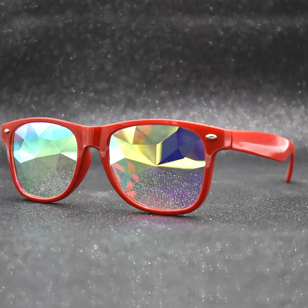 Rave Festival Solglasögon Psykedeliska