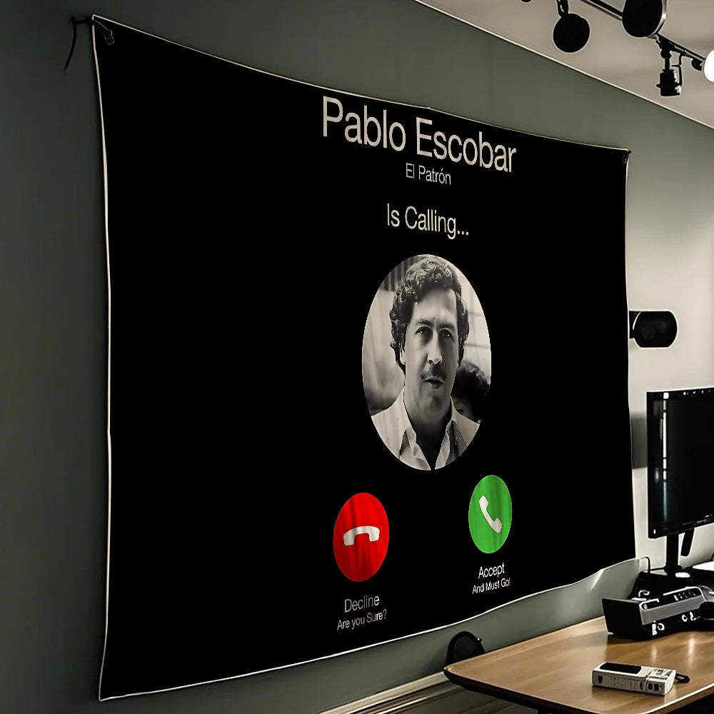 Drug Lord Pablo Escobar FLAGGA