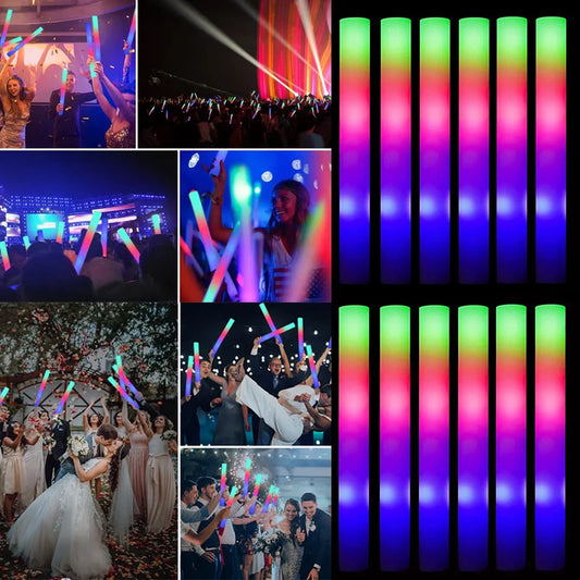 15Pcs LED Glow Sticks Bulk