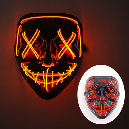 Wireless Rave Mask Dekor Lysande LED