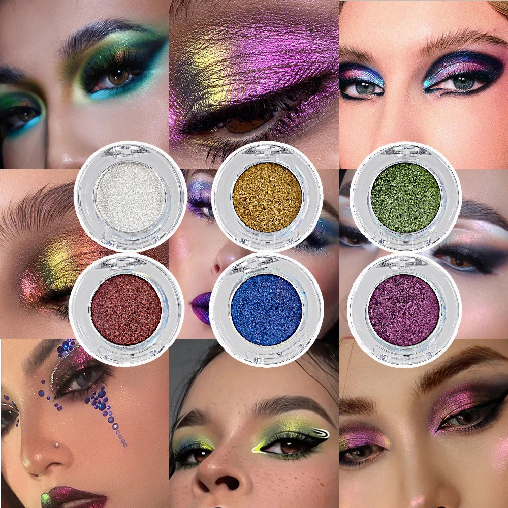 Högpigmenterad kameleontlila ögonskuggapulver