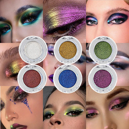 Högpigmenterad kameleontlila ögonskuggapulver