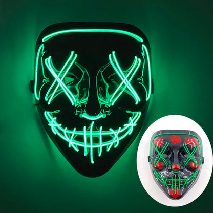 Wireless Rave Mask Dekor Lysande LED