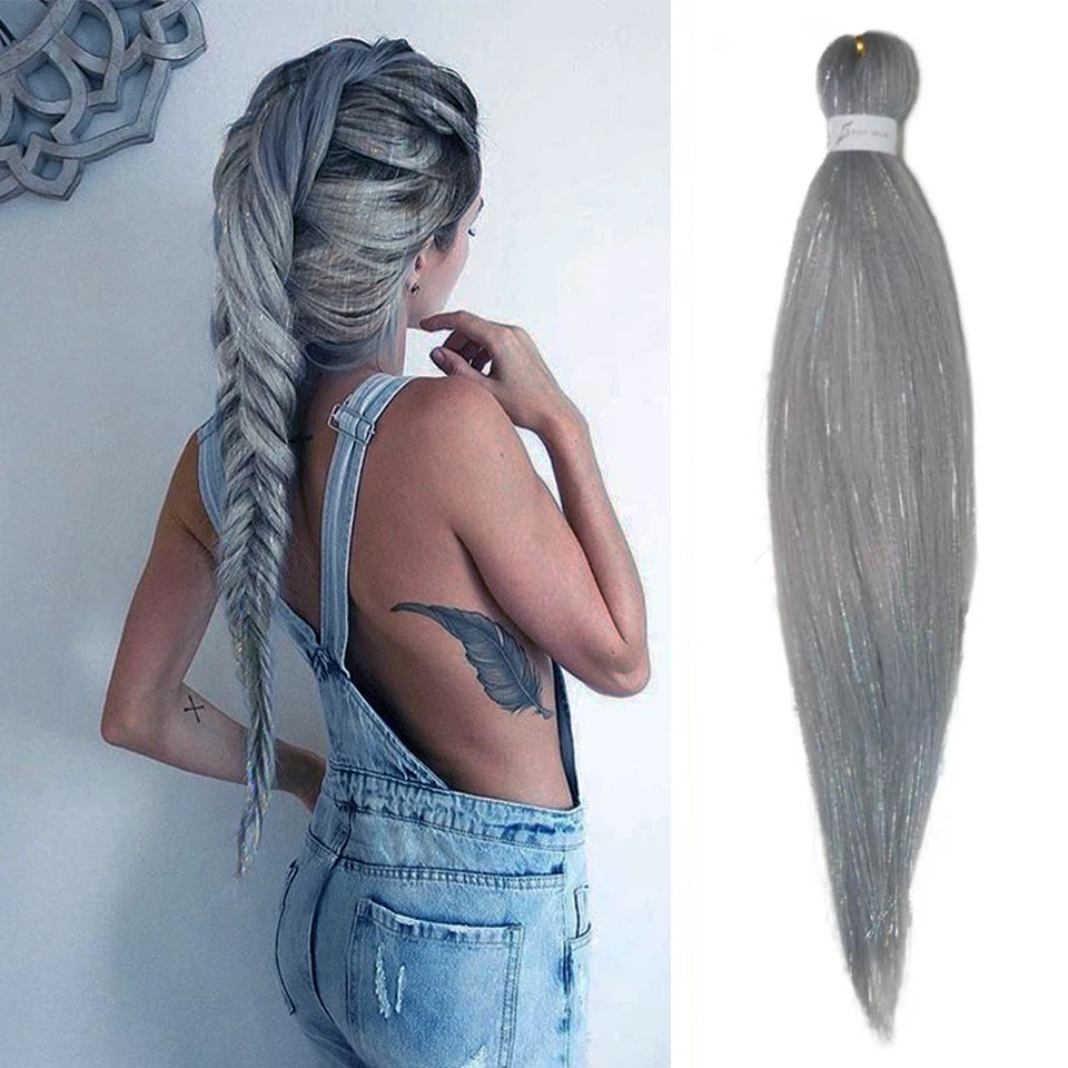 Rave hårförlängningar för tjejer Crazy Hair Day