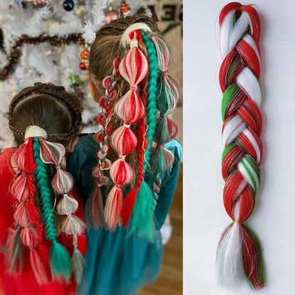 Rave hårförlängningar för tjejer Crazy Hair Day